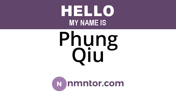 Phung Qiu