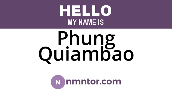 Phung Quiambao