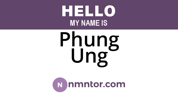 Phung Ung