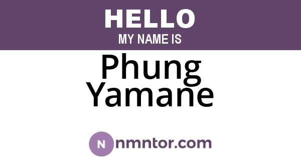 Phung Yamane