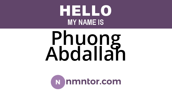 Phuong Abdallah