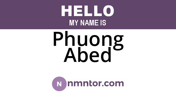 Phuong Abed