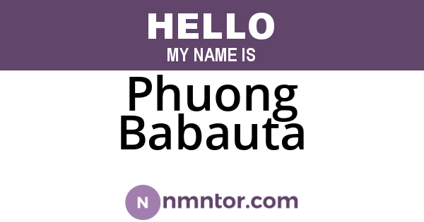 Phuong Babauta