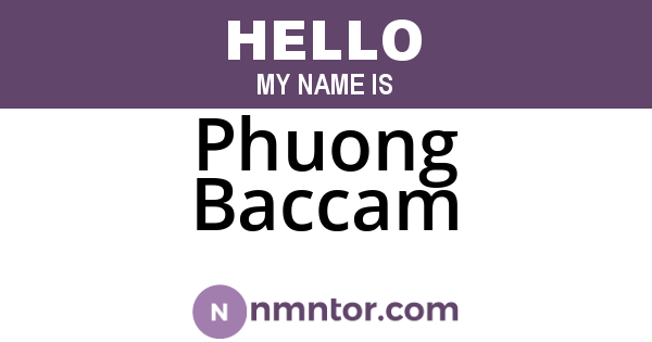 Phuong Baccam