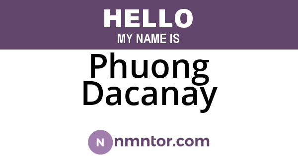 Phuong Dacanay
