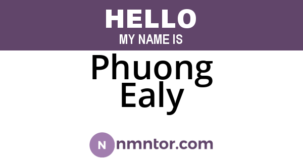 Phuong Ealy