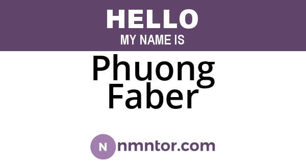 Phuong Faber