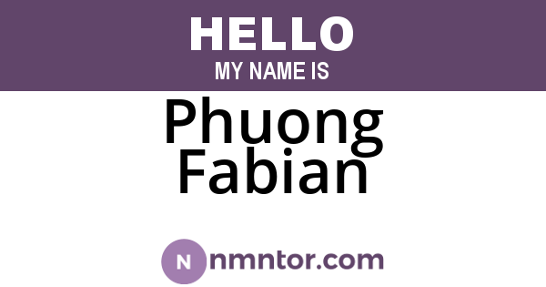 Phuong Fabian