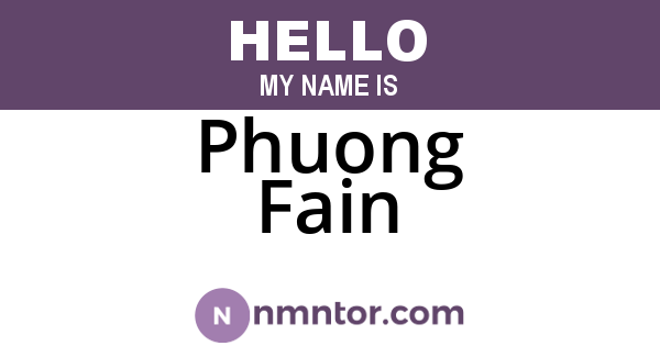 Phuong Fain
