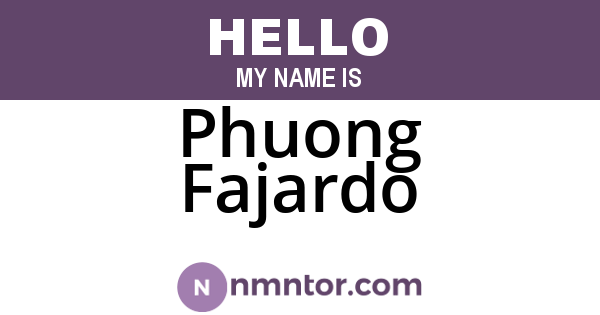 Phuong Fajardo