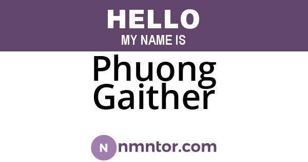 Phuong Gaither