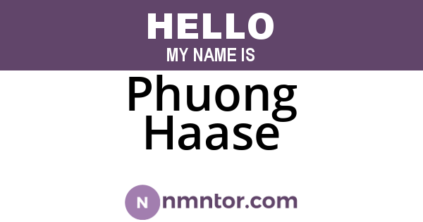Phuong Haase