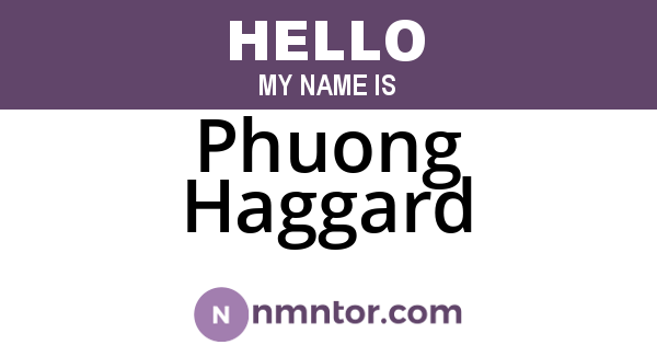 Phuong Haggard