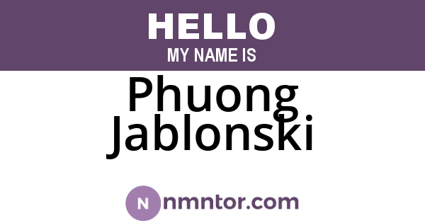 Phuong Jablonski