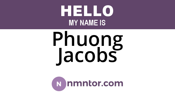 Phuong Jacobs