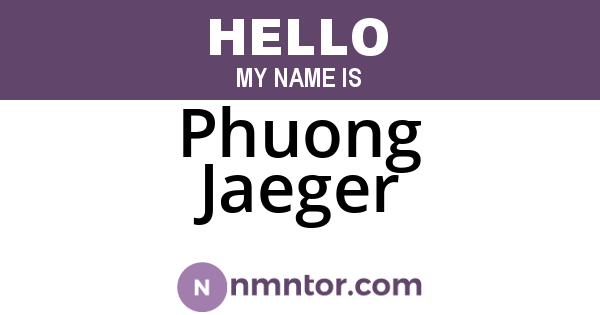 Phuong Jaeger
