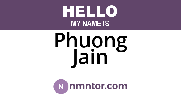 Phuong Jain