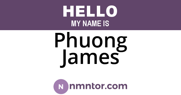 Phuong James