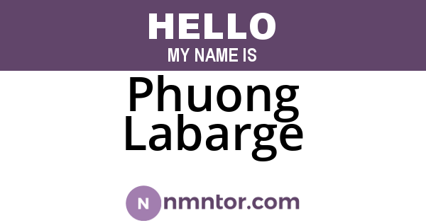 Phuong Labarge