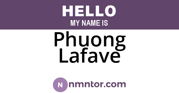 Phuong Lafave