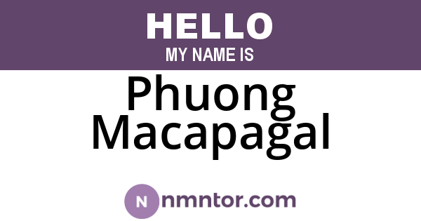 Phuong Macapagal