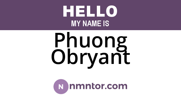 Phuong Obryant