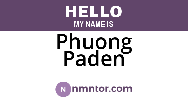 Phuong Paden