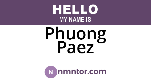 Phuong Paez