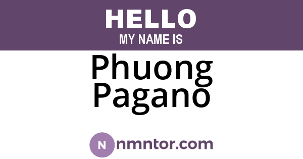 Phuong Pagano