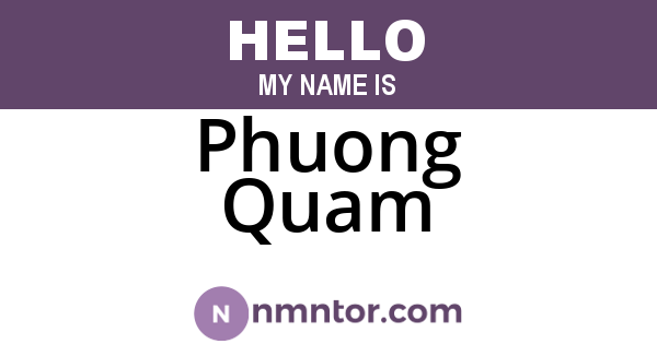 Phuong Quam