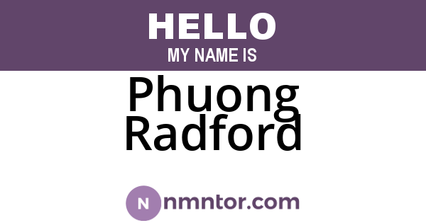 Phuong Radford