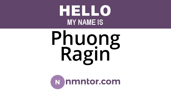 Phuong Ragin
