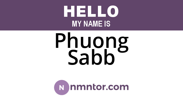Phuong Sabb