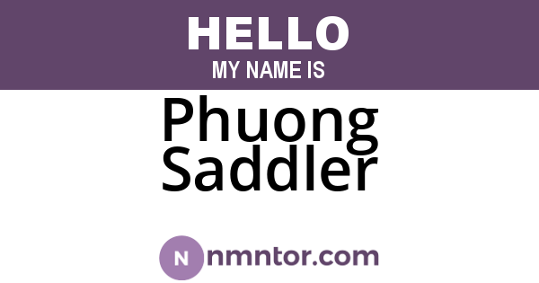 Phuong Saddler