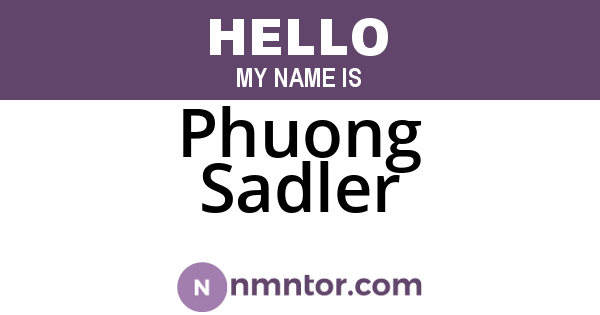 Phuong Sadler