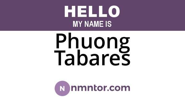 Phuong Tabares