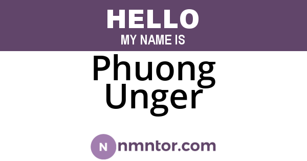 Phuong Unger