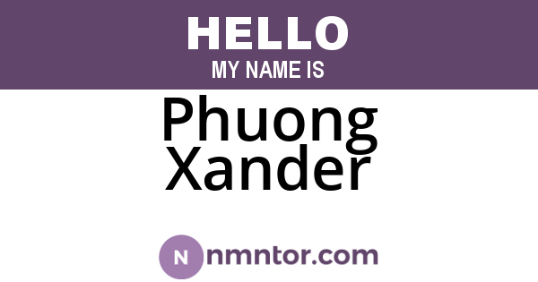 Phuong Xander