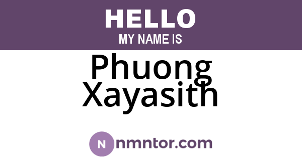 Phuong Xayasith