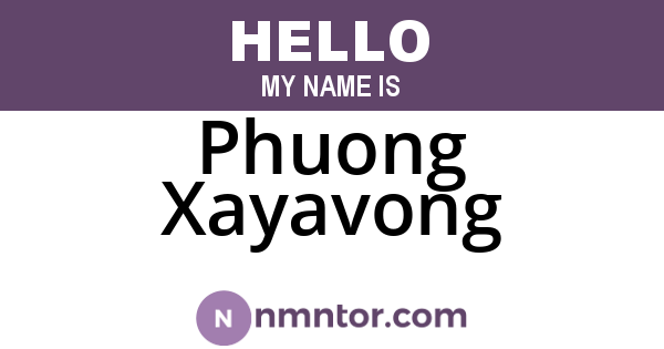 Phuong Xayavong