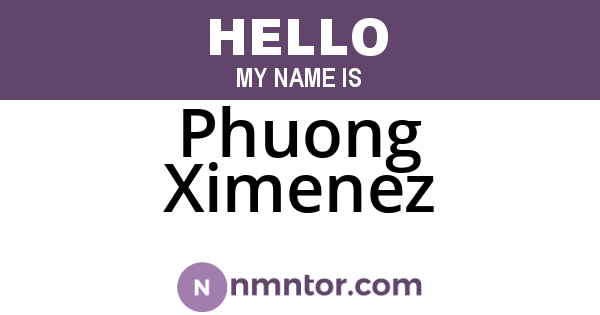 Phuong Ximenez