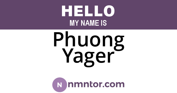 Phuong Yager