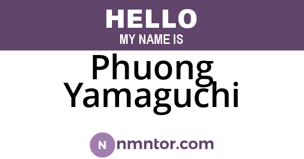 Phuong Yamaguchi