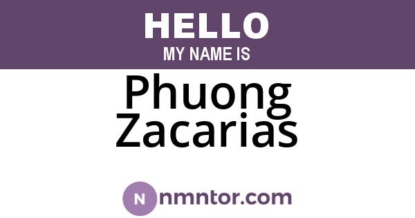 Phuong Zacarias