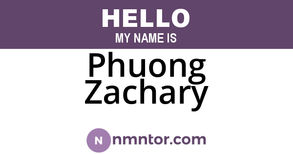Phuong Zachary
