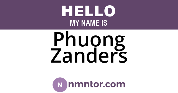 Phuong Zanders
