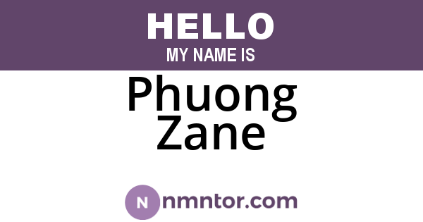 Phuong Zane