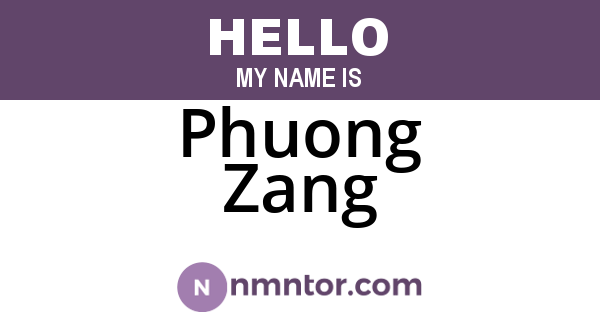 Phuong Zang