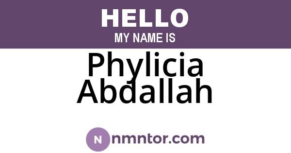 Phylicia Abdallah