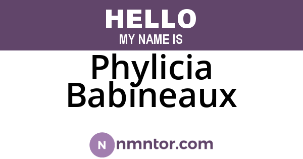 Phylicia Babineaux